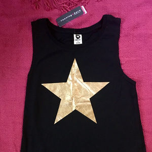 RUNNING BARE w/ GOLD STAR TEE!!!  NWT!!!